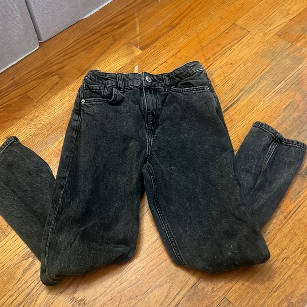 h&m kids black straight jeans